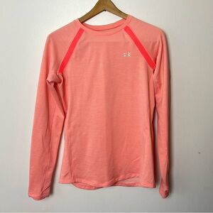 Under Armour Coral Long Sleeve Coldgear Top Women’s Medium